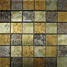 Мозаика из стекла на сетке S10-079 ZZ |30x30