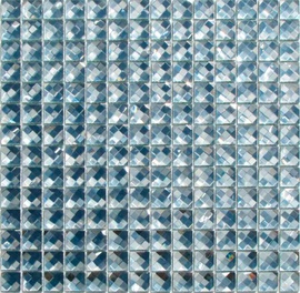 Мозаика из стекла на сетке S10-101 ZZ |30.5x30.5
