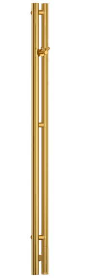 Полотенцесушитель электрический Нюанс 3.0 1200 правый, 1200x85 мм, скрытое подкл. в компл., цв. золото, ZZ