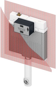 Бачок застенный для напольного унитаза, (без патрубка д/подсоед.унитаза арт.9221011), TECEbox Octa 2 ZZ