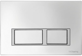 Панель смыва с двумя прямоуг.клавишами, для застеного модуля д/унитаза, (цв.хром глянцевый), TECESpring, ЗАПЧАСТЬ ZZ
