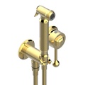 Гигиенический душ (лейка с кнопкой+шланг+держатель+шланговое подсоединение,цв.бронза/Bronze brillant) Art Deco ZZ