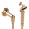 Гигиенический душ (лейка с кнопкой+шланг+держатель+шланговое подсоединение,цв.бронза/Bronze brillant) Versailles ZZ