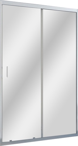 Душевая дверь Veconi  VN-46 Арт.N46-120-01-C5 Стекло/6 мм профиль хром, стекло прозрачное, XX