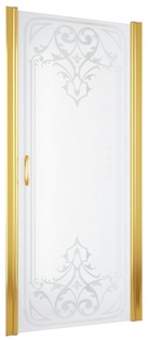 Дверь в нишу EP, 95*190 см, профиль золото, стекло узорчатое "ARTDECO01" товар