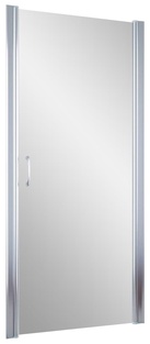 Дверь в нишу EP, 80*190 см, универсальное, профиль хром глянцевый, стекло прозрачное ZZ товар