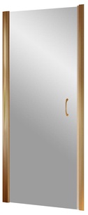 Дверь в нишу EP LUX, 75*199.5 см, универсальная, профиль бронза., стекло прозрачное ZZ