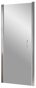 Дверь в нишу EP LUX, 80*190 см, универсальная, профиль хром глянец., стекло прозрачное с покрытием QuickNano ZZ