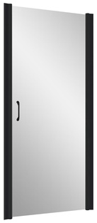 Дверь в нишу EP, 80*190 см, универсальное, профиль чёрный матовый, стекло прозрачное ZZ товар