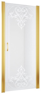 Дверь в душевой проем ЕР 90 09 ARTDECO D2  профиль золото стекло узорчатое ARTDECOD2, БЕЗ покрытия ZZ