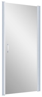 Дверь в нишу EP, 80x190 см, универсальное, профиль хром матовый, стекло прозрачное, с ПОКРЫТИЕМ BriteGuard, ZZ