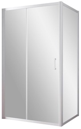 Душевое ограждение ZP+ZPV NOVO 120*90*1900 мм, профиль хром матовый, стекло прозрачное, БЕЗ поддона ZZ