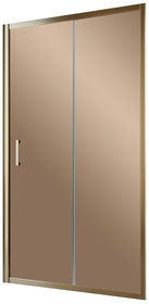 Дверь в нишу ZP, 135*190 см, двухсекционная раздвижная с покрытием QuickNano, профиль бронза, стекло бронза ZZ