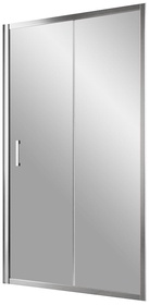 Дверь в нишу ZP, 125x190 см, двухсекционная раздвижная, профиль гл. хром, стекло прозрачное ZZ