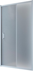 Дверь в нишу ZP NOVO, 135x190 см, двухсекционная раздвижная, профиль матовый хром, стекло сатин, покрытие BriteGuard , ZZ