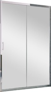 Дверь в нишу ZP, 133-138*190 см, двухстворчатая раздвижная, профиль глянцевый хром, стекло прозрачное ZZ