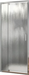 Дверь для душа в нишу, 900-1000хh1900мм, распашная с неподв.сегментом, правая/левая, (стекло 6мм, шиншила, фурн.цв.хром), Intra ZZ