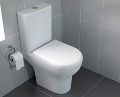 Напольный унитаз компакт Zentrum 610*355*830, крышка-сидение микролифт, белый